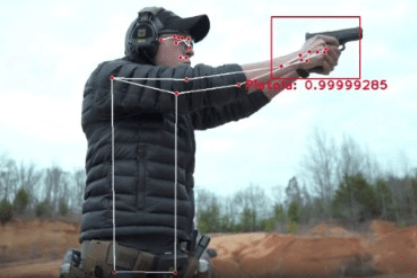 AI, modelos de comportamiento e identificacion de armas